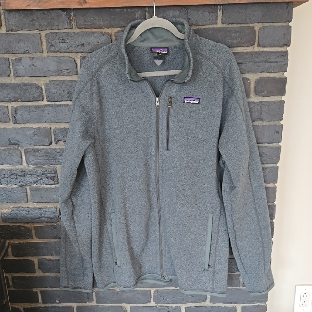Patagonia Bue Gray Full-Zip Fleece Jacket